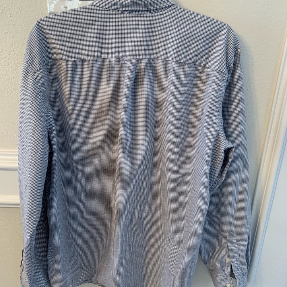 Gap Blue Small Plaid Button Down Long Sleeves Men… - image 4